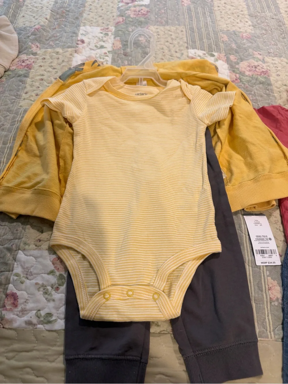 Lot of two 24 months boys Carters complete outfits 6 pieces total new with tags.